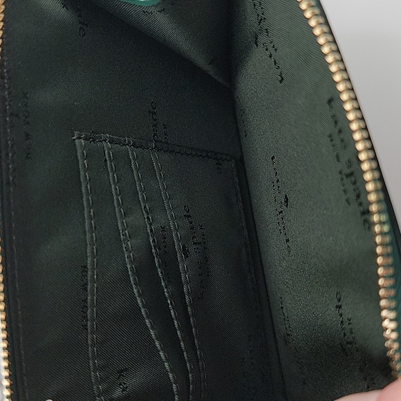Kate Spade Staci Medium Zip Wristlet Deep Jade Green - Picture 7 of 8